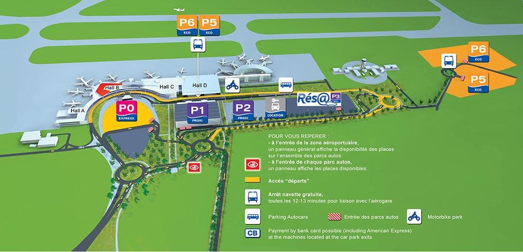 L'aéroport de Toulouse terminal carte