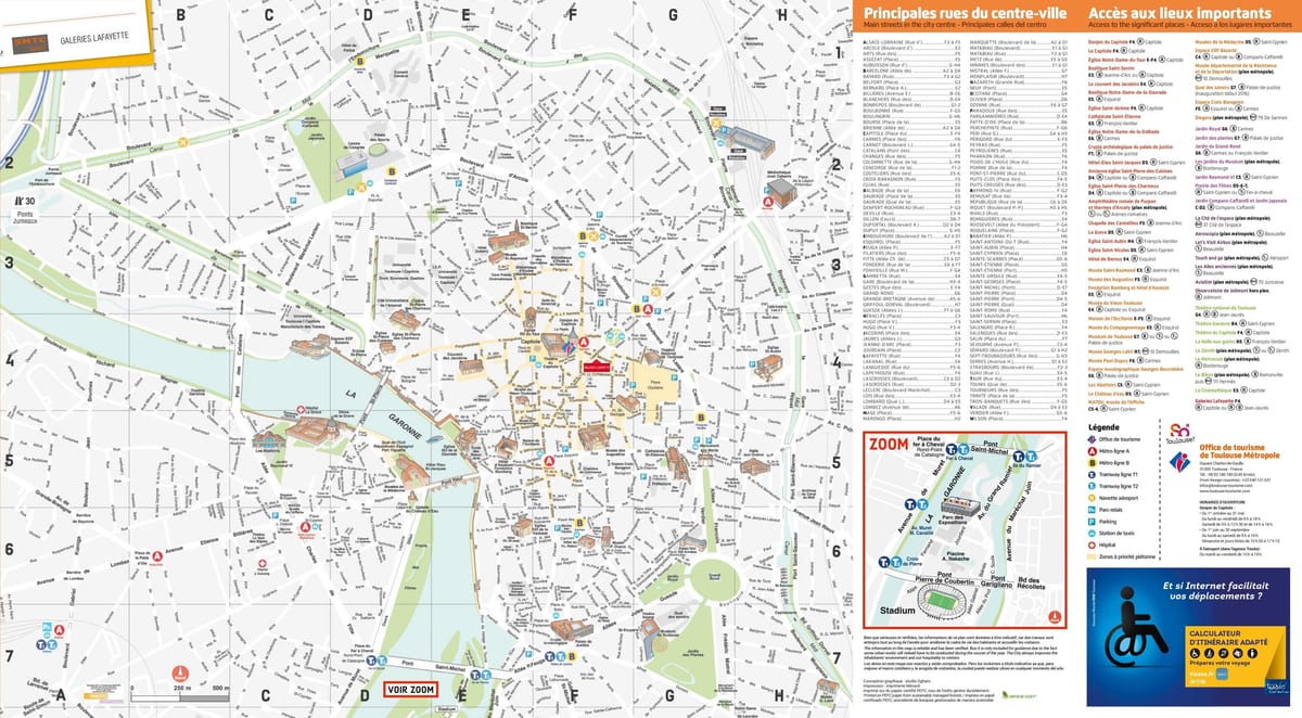 Toulouse monument carte