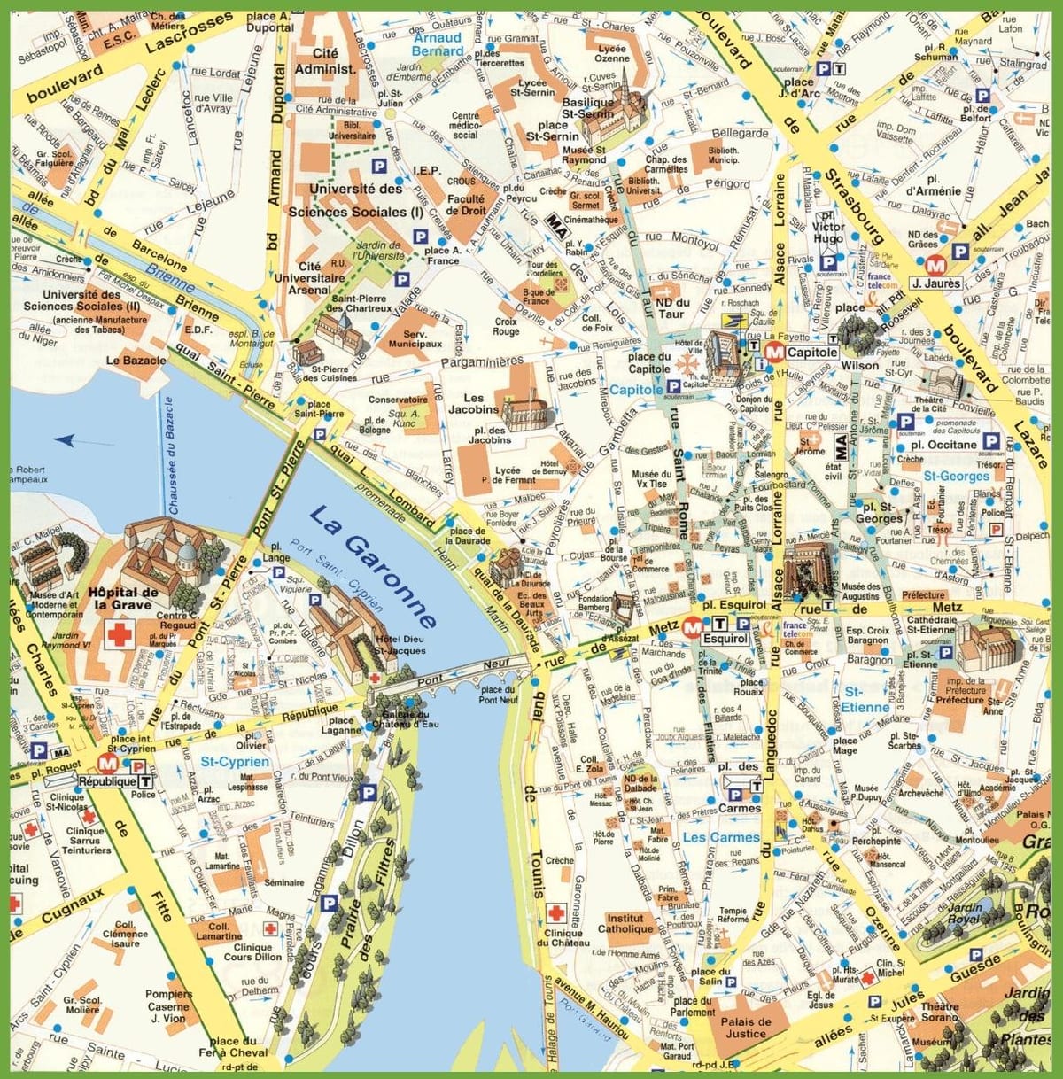 carte de Toulouse