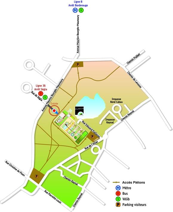 carte de Toulouse jardin
